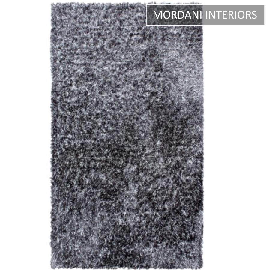  007-A-Grey Modern Shaggy Centre Spread